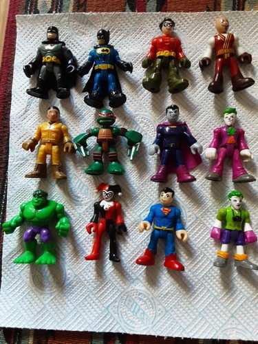 Imaginext figures x12 - figures, dc