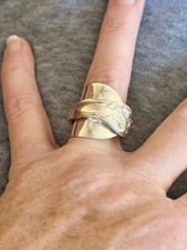 Spoon Saddle Ring per ring