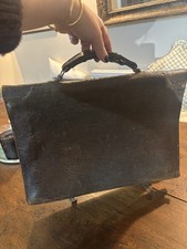 Antique French Brown Leather