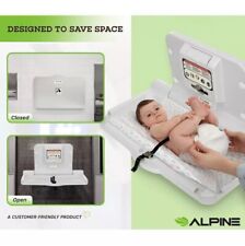 Alpine Wall Mounted Baby Changing Diaper Station, Horizontal Baby Changing Table