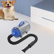 110V Pet Dog Hair Dryer 2200W Pet Grooming Dryer Adjustable Speed with 4 Nozzles