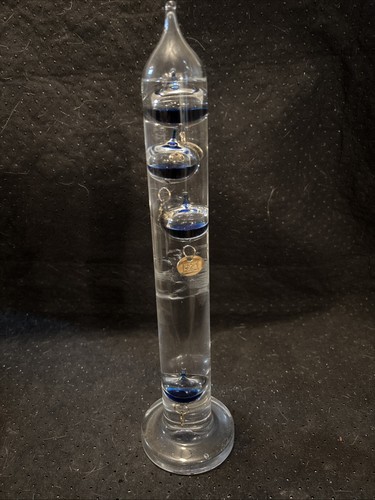 All blue galileo thermometer - blue,