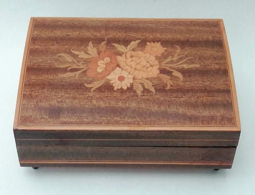 Italian inlaid marquetry wood - marquetry,
