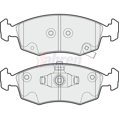 Brake pads set for - set, panda