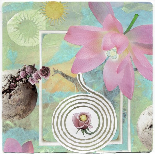 Meditation ooak mixed media - meditation,