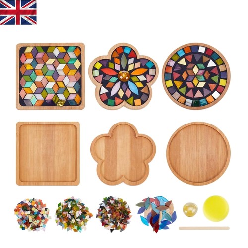 Piece diy mosaic coaster - 3-piece,