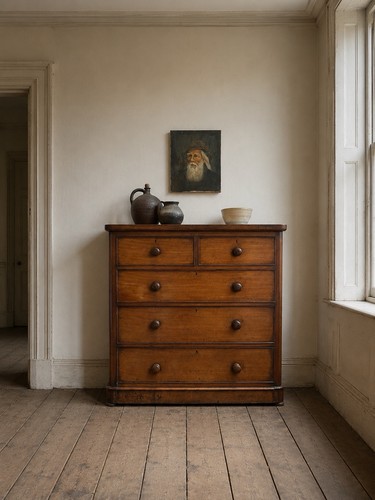 Victorian antique chest - victorian,
