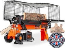 SuperHandy Electric Log Splitter Portable 6-Ton 9.6A 2200W Motor Heavy Duty