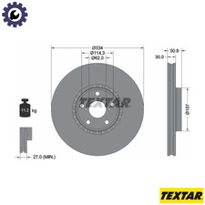 2x BRAKE DISC 92147803 FOR