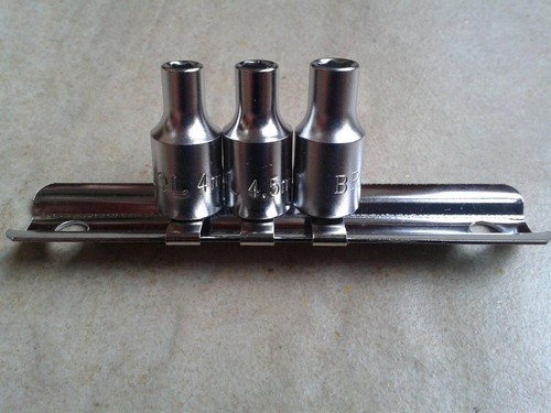 Britool 3pc square drive - 3pc, 1/4"