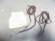 WW2 U.S  BOOT LACES - ORIGINAL WW2 MADE - PAIR, 40 inches  1943