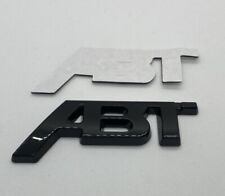 Emblem / Logo 3D Metal ABT Sticker 8.2cm x 3.2cm Gloss Black