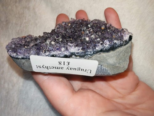Uruguayan amethyst geode slice - amethyst,