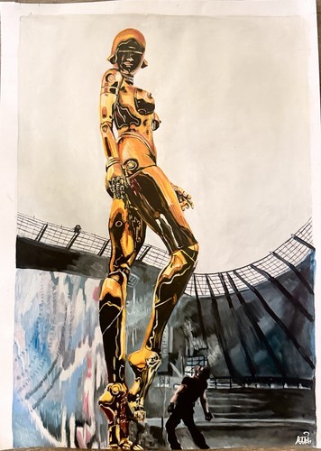 The weeknd concert painting - weeknd,