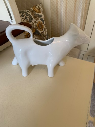 Cow white milk jug - cow,