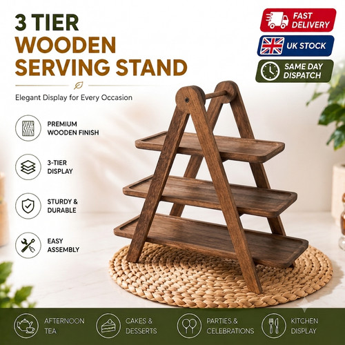 Tier serving stand wooden - tier,