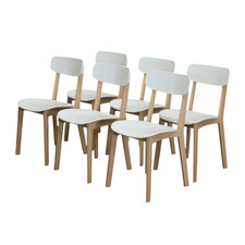 Calligaris Chaise Cream Chairs, Set of Six