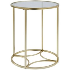 Stylish Gold Frame Side Table