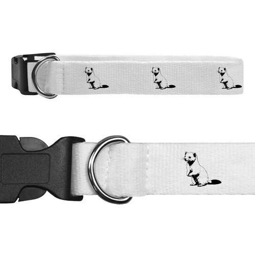 Standing ferret dog - dog, collars