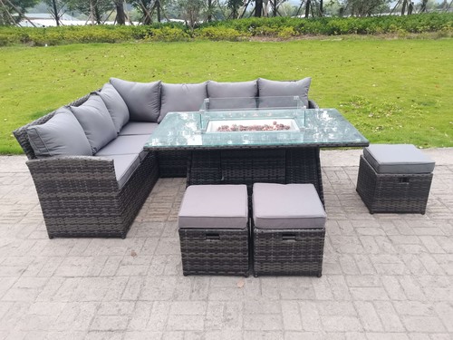 Fimous corner rattan - rattan, garden