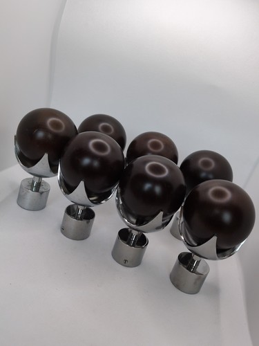 Unusual finial set chrome ball - unusual,