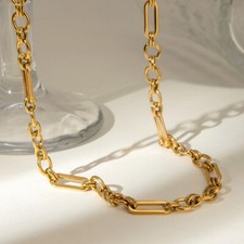 18ct Gold-Plated Mixed Link