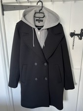 Zara Black Coat with Combined