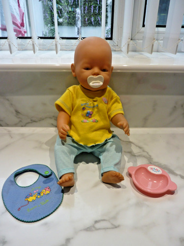 Vintage rare baby born pink - baby,