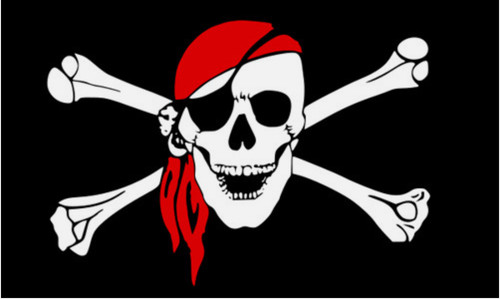 Jolly roger pirate - roger, red