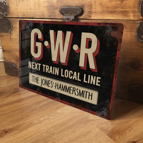 Personalised gwr metal train - gwr,