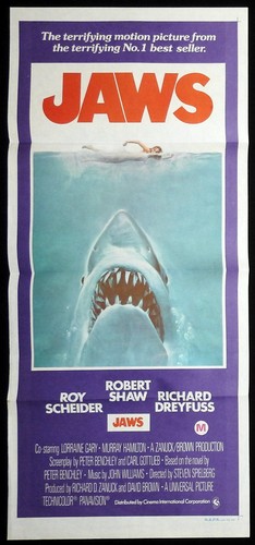 Jaws original daybill movie - jaws,