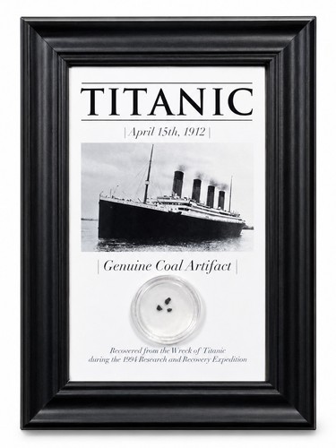 Titanic coal framed artifact - titanic,