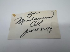 Muhammad Ali Vintage Signed Cut 