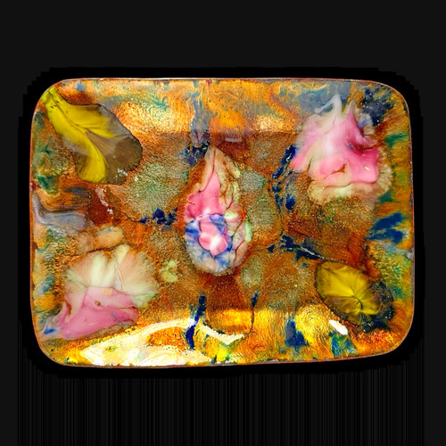Copper enamel pin dish - enamel, –