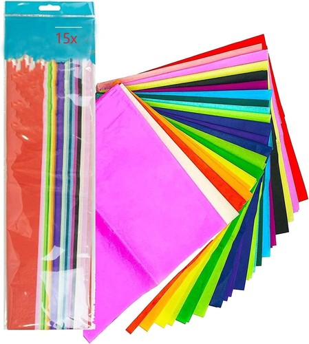 15pk coloured tissue - tissue, paper