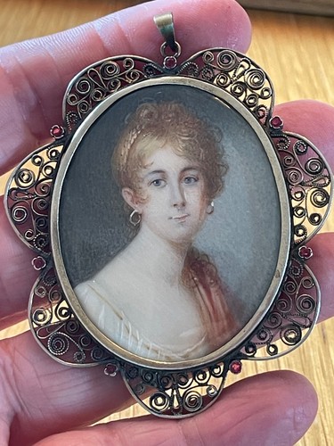 Miniature portrait painting - , of