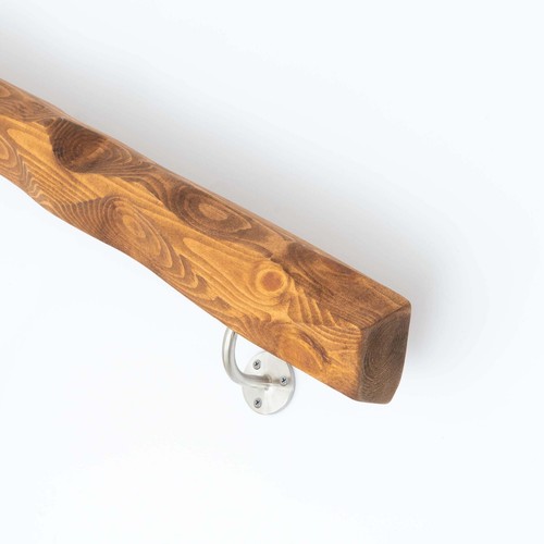 Live edge stair rail solid - stair,