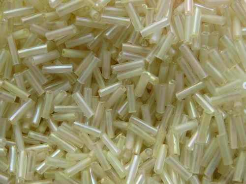 80g bugle beads silver - bugle,