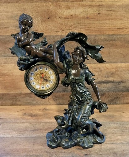 Vintage crosa clock goddess - vintage,
