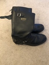 Lewis Leathers Westway Boots with Commando Style Soles Size UK 12
