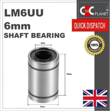 LM6UU 6mm Linear shaft bar Rail slide Bearing Motion 3D Printer CNC machine UK 