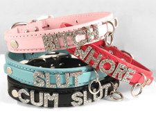 Customized Choker BDSM Collar Leather Custom B D S M Personalized Necklace O