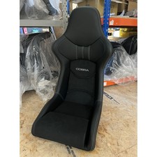 Cobra Nogaro Street Seat (no Harness Slots) - Black Amalfi + Dinamica Centres