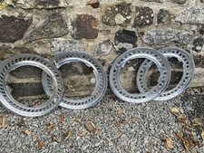 4 Alloy Wheel Trims For 13 Inch Wheels, Removed From Ford Anglia 105e.