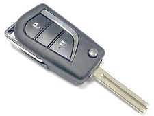 RFC 2 button flip key case for Toyota Yaris 2014 2015 2016 remote fob TOY48 