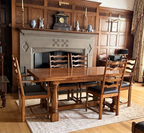 Seater extending oak dining - seater,