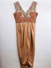 VIRGOS LOUNGE DRESS BEADED PARTY MIDI SIZE UK14 EUR42 US10