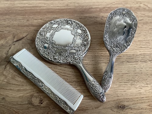 Small vanity set hand mirror - vanity,
