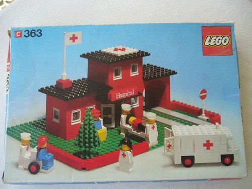 Vintage lego set 363 hospital - vintage,