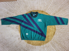 Vintage Umbro Pro Training Drill Top 90’s Green  - Adult Large